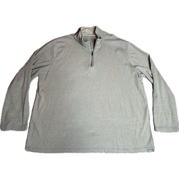 Eddie Bauer 1/4 Zip Sweater Men's 2XL Long Sleeve Pullover Cotton Pre Owned - Picture 3 of 11